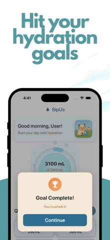 SipUs - Water Tracker Screenshot 1 of 7