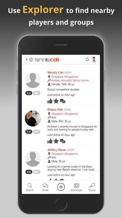 TennisCall | Sport Player App