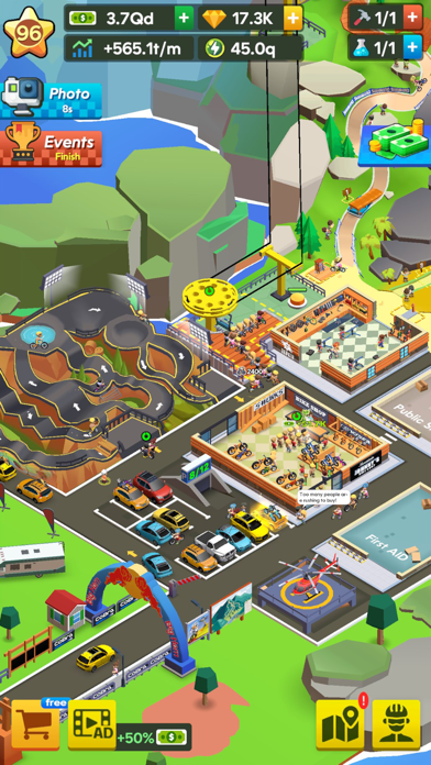 Mountain Bike Park-Tycoon Game Screenshot