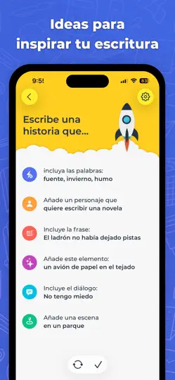 Captura de pantalla de Writing Challenge en iPhone 2