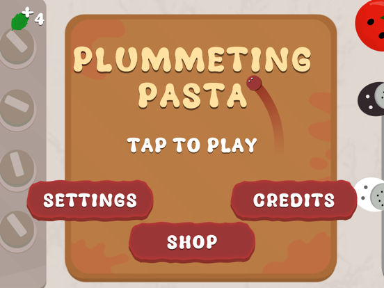 Plummeting Pasta iPad screenshot