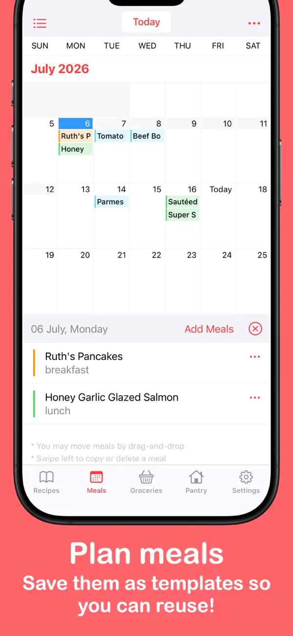 Screenshot #2 pour MealBoard - Meal Planner