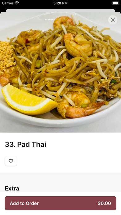 Pad Thai & Sushi iPhone screenshot 4 - Food & Drink app