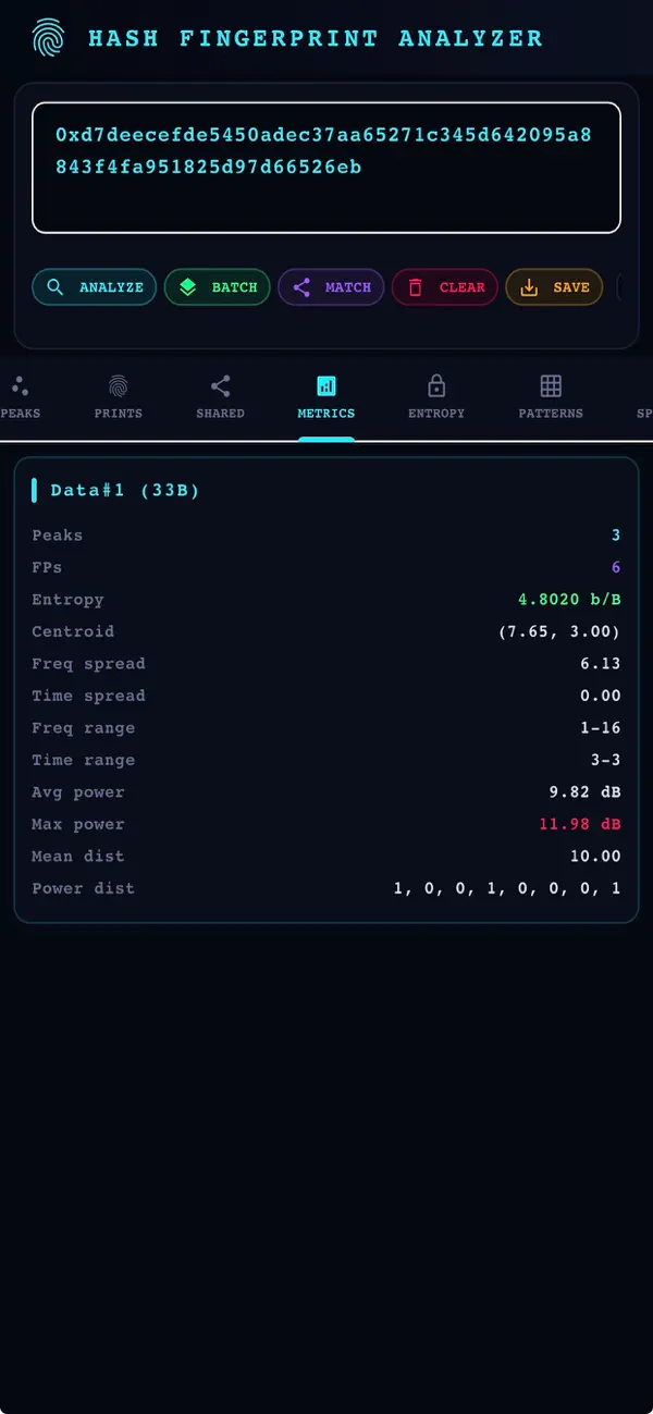 Screenshot #3 pour Hash Fingerprint Analyzer
