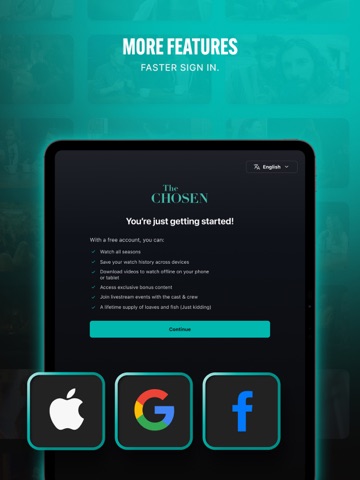 The Chosen iPad screenshot