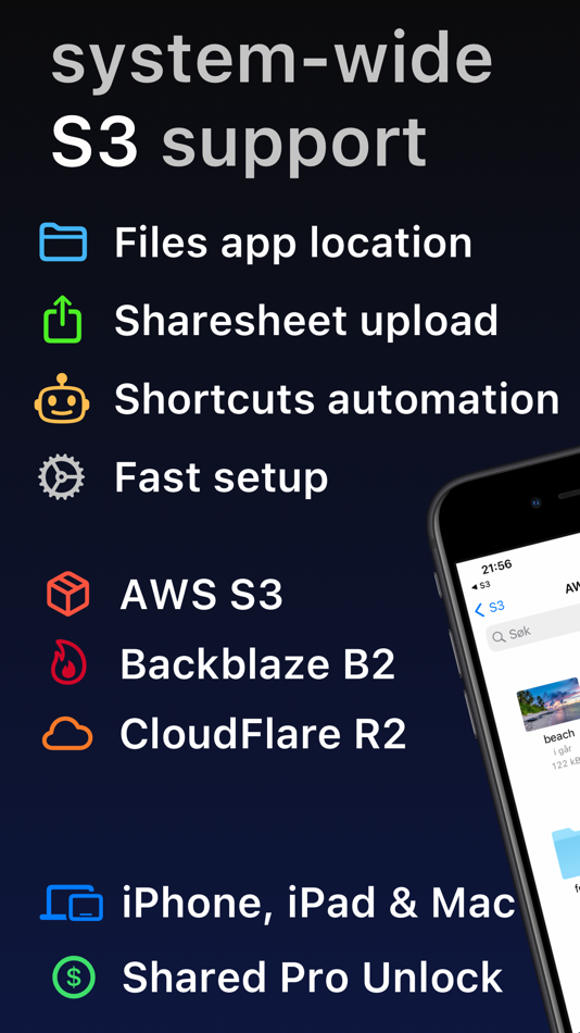 #1. S3 Files & Storage (macOS) 来自: Anders Borum ApS