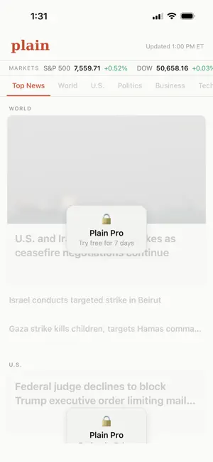 Plain: News Without the Noise screenshot 4