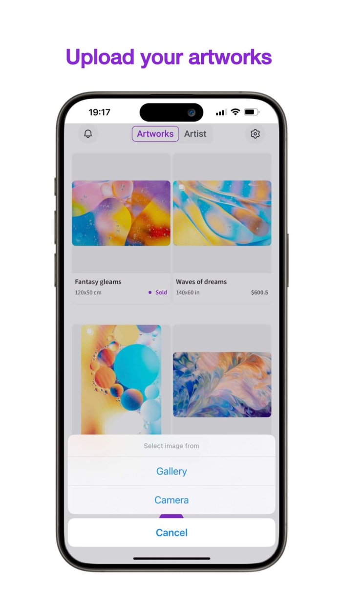 Wall Portfolio for Artist