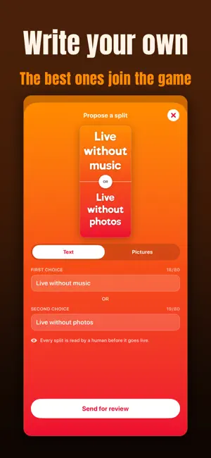 Split: Would You Rather? screenshot 4