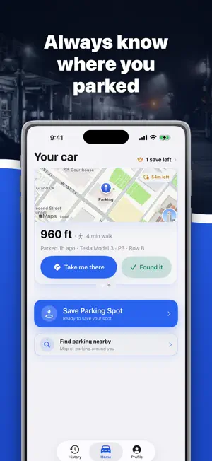 Where’s My Car: Find Parking screenshot 1