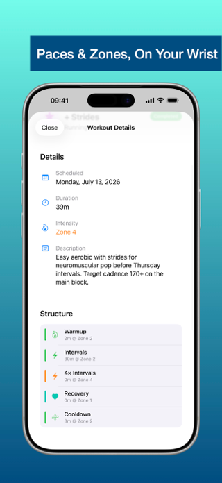 WeekPace: Apple Watch Run Plan Screenshot 3 of 5