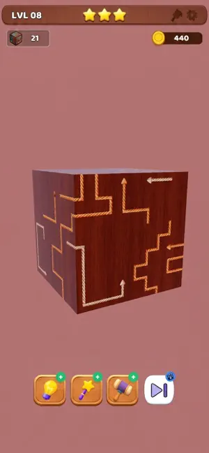 Wooden Cube 3D screenshot 3