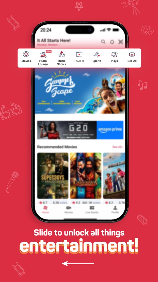 #1. BookMyShow | Movies & Events (iOS) By: Bigtree Entertainment Pvt. Ltd.