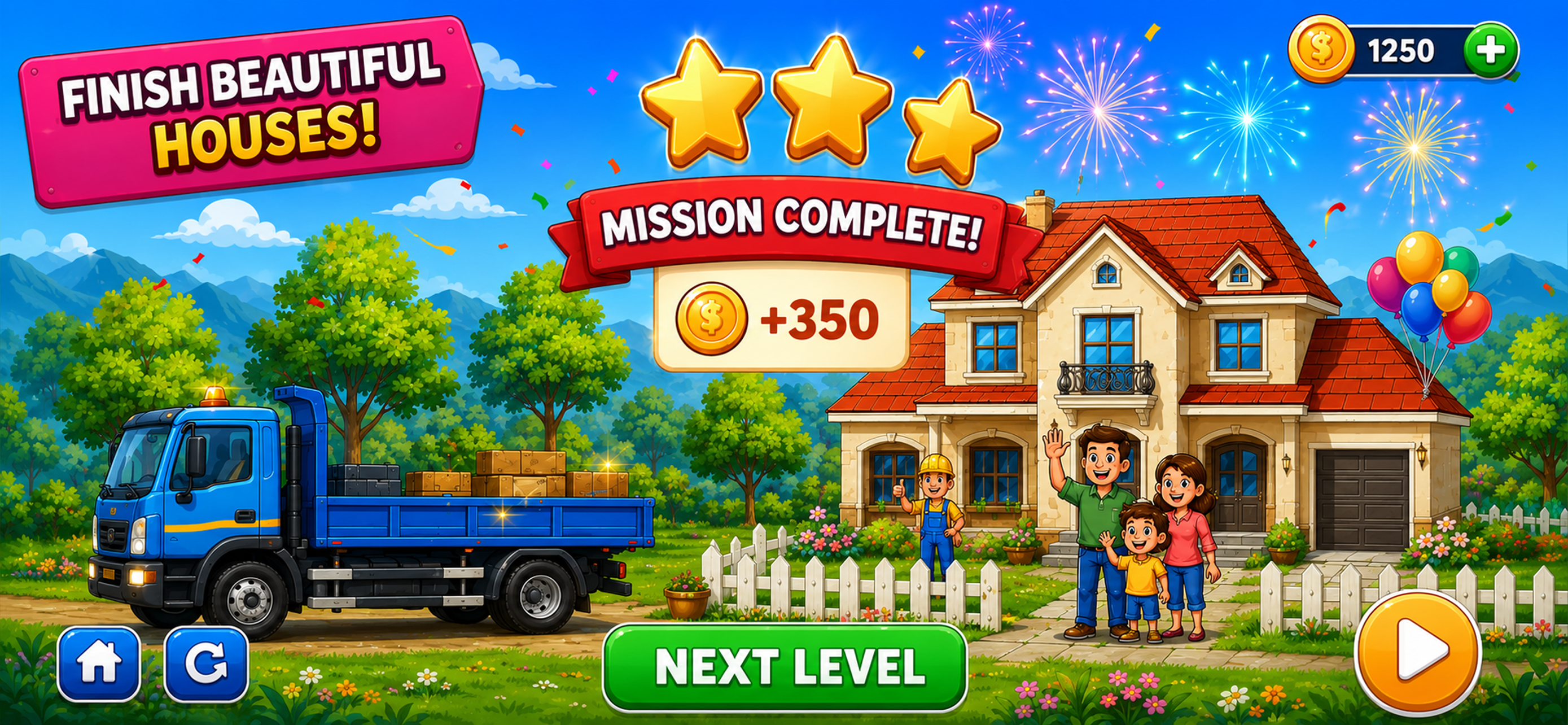 House Builder Game for Kids