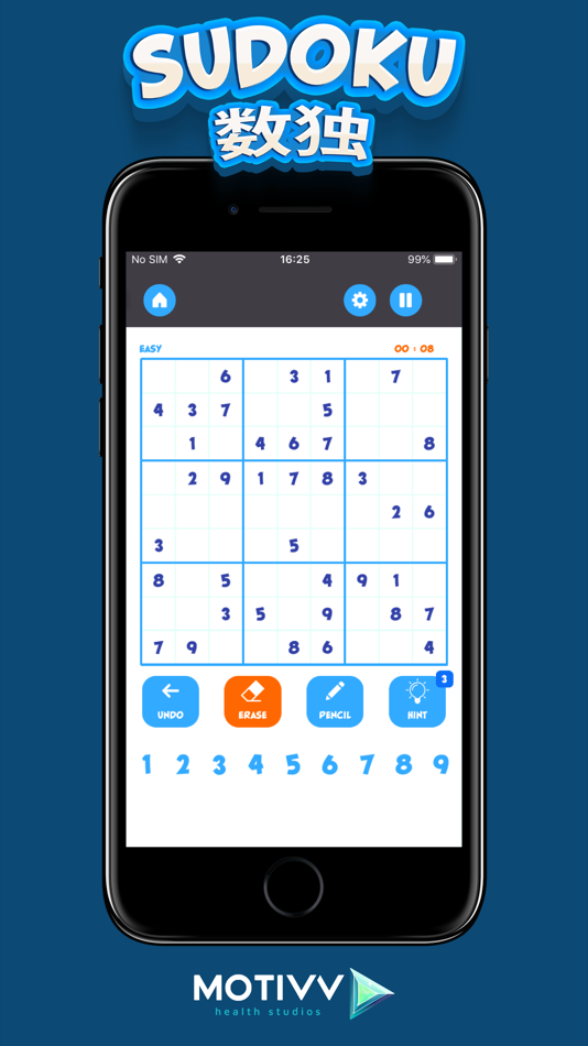 #1. Sudoku 数独 (iOS) 由: Motivve Health Studios, LLC