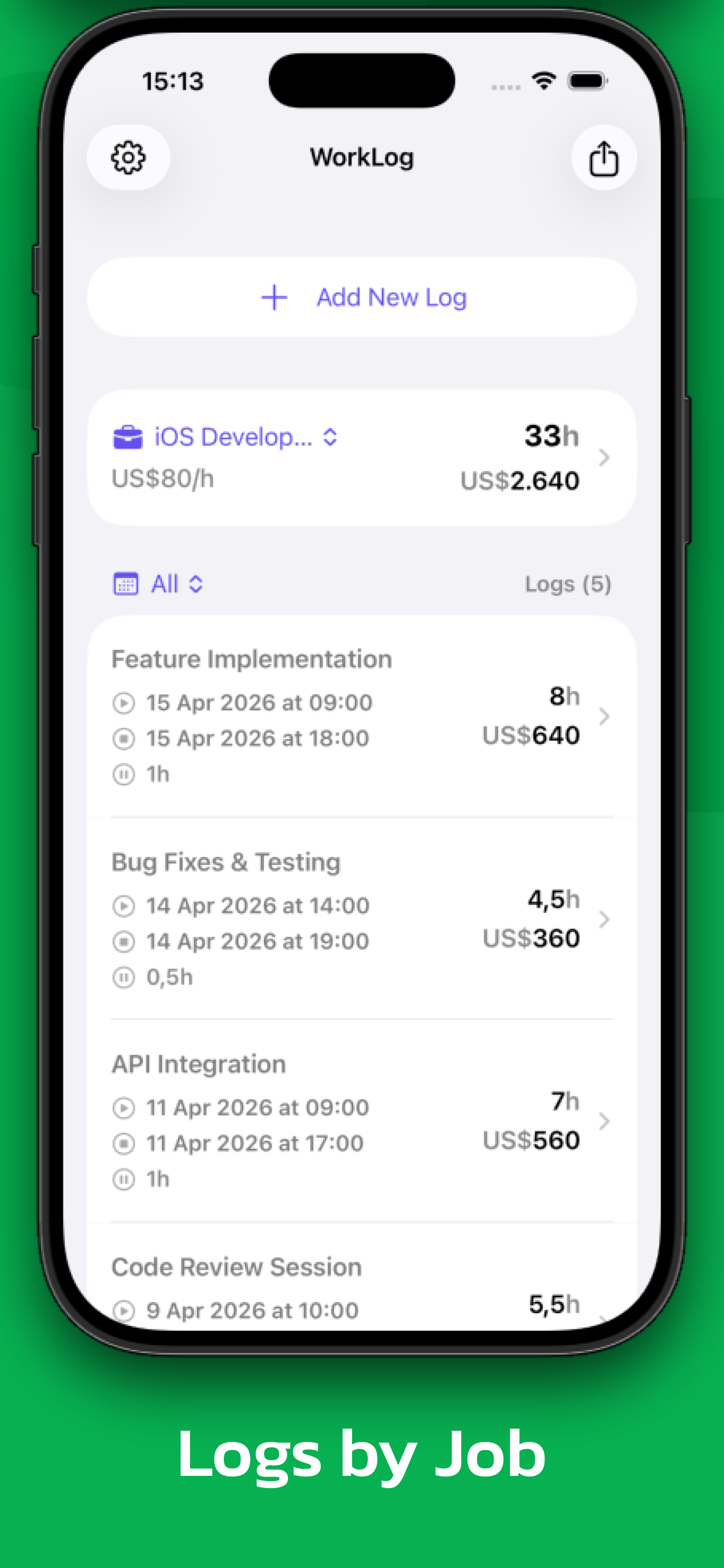 WorkLog: Time Tracker