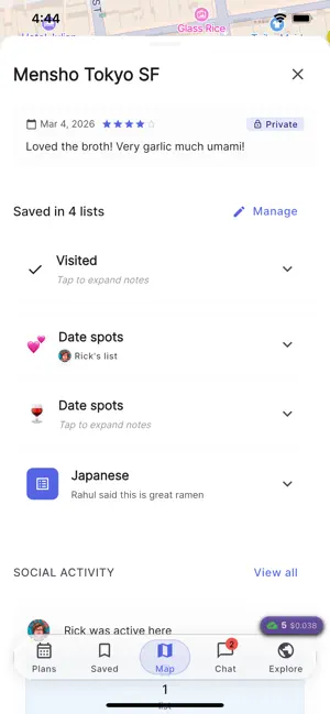 Voyalist: Social plans screenshot 2