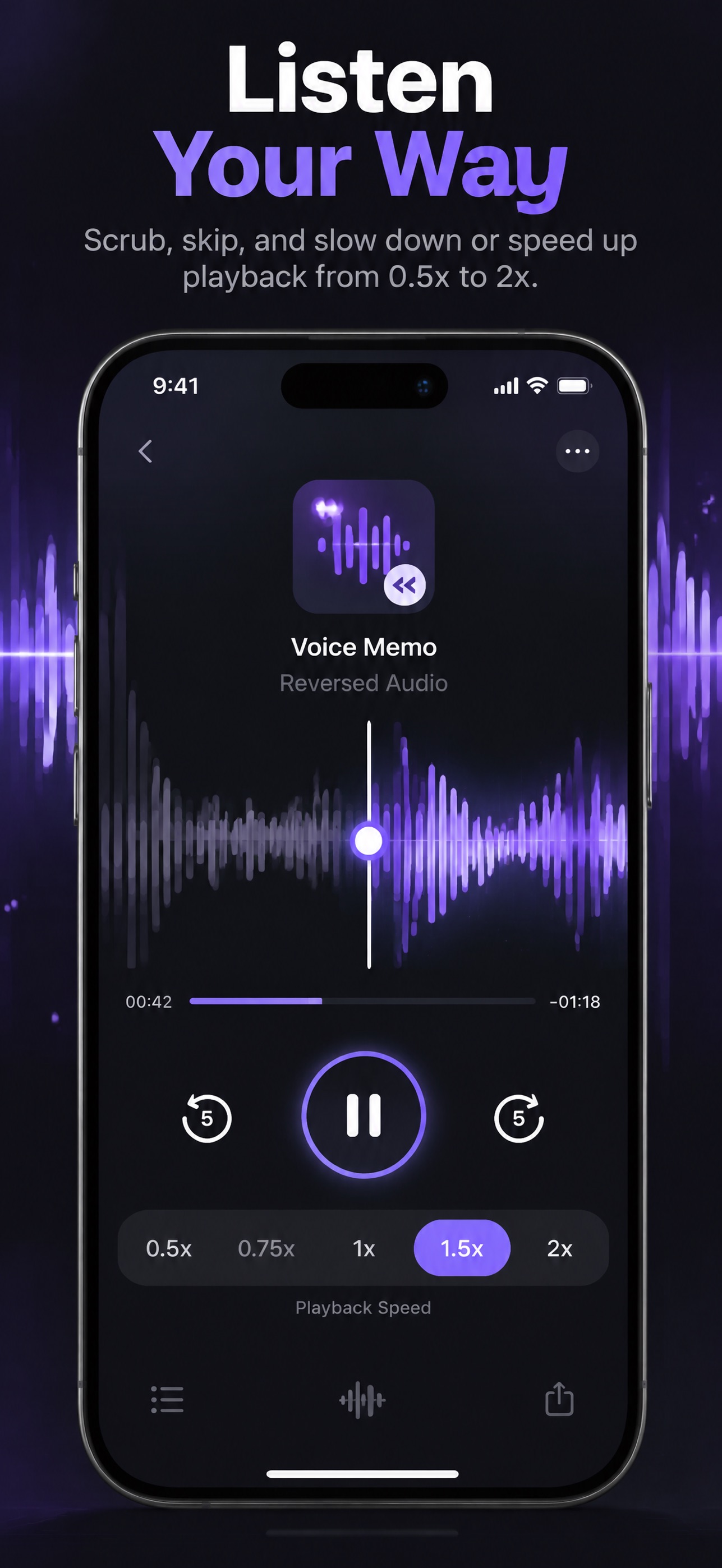 Screenshot 5 of Reverse Audio Voice Sounds