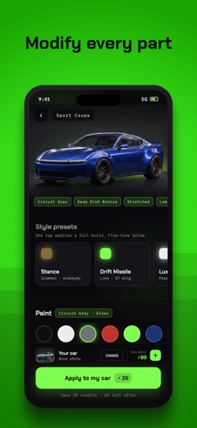 Modix: AI Car Design & Mods iPhone screenshot