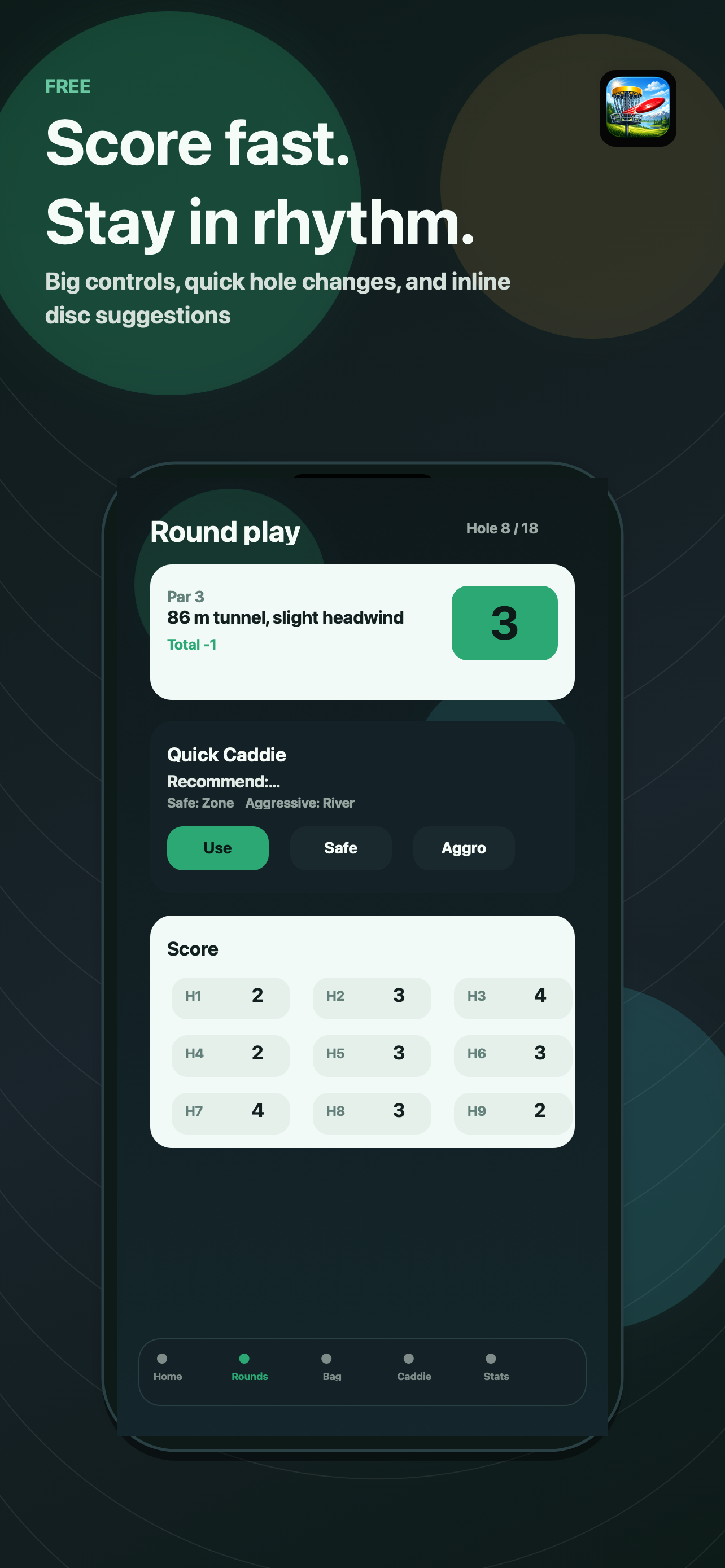 Discgolf Smart Caddie