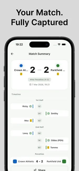My Match - Soccer Scoreboard screenshot 2