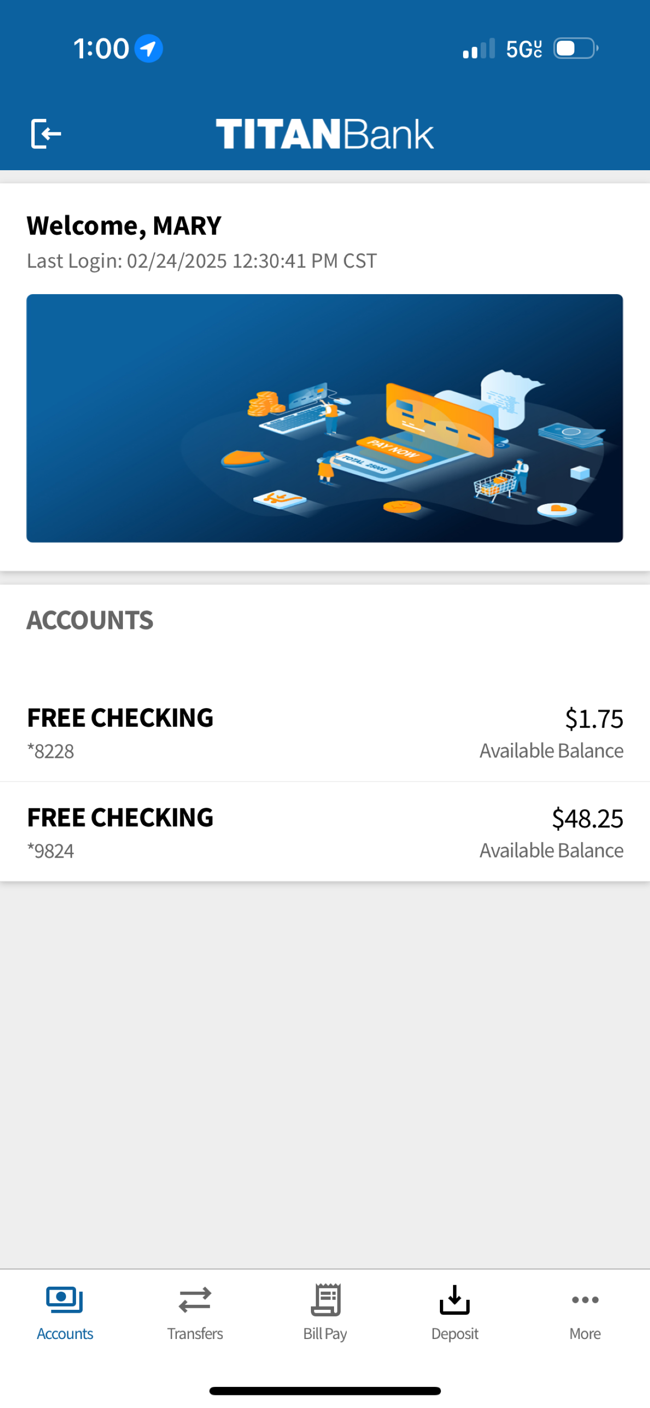 Titan Bank Mobile screenshot 3