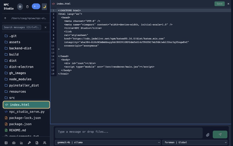 Incognide screenshot