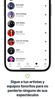 viagogo entradas iphone capturas de pantalla 3