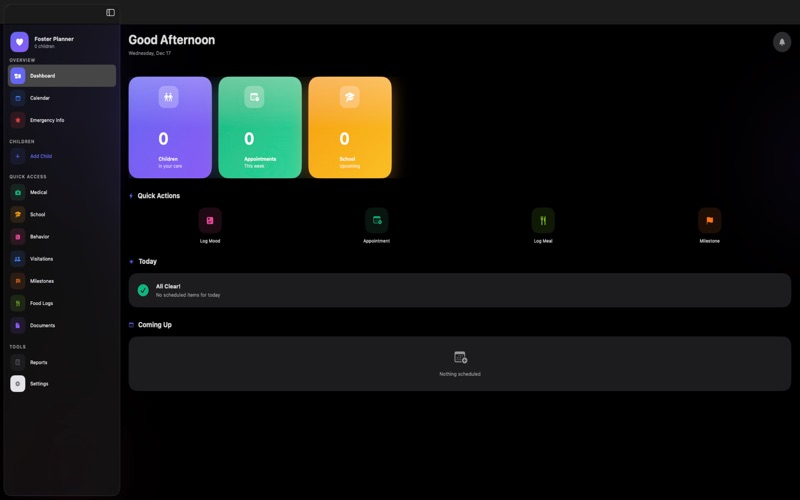 FosterCarePlanner screenshot