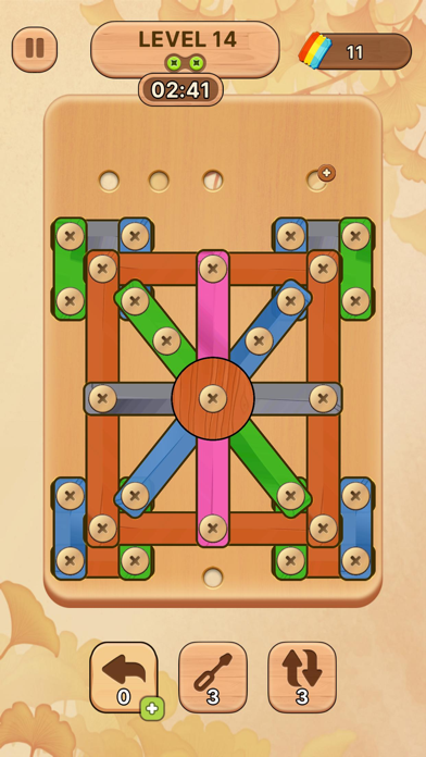Wood Nuts & Bolts – Pin Puzzle Screenshot