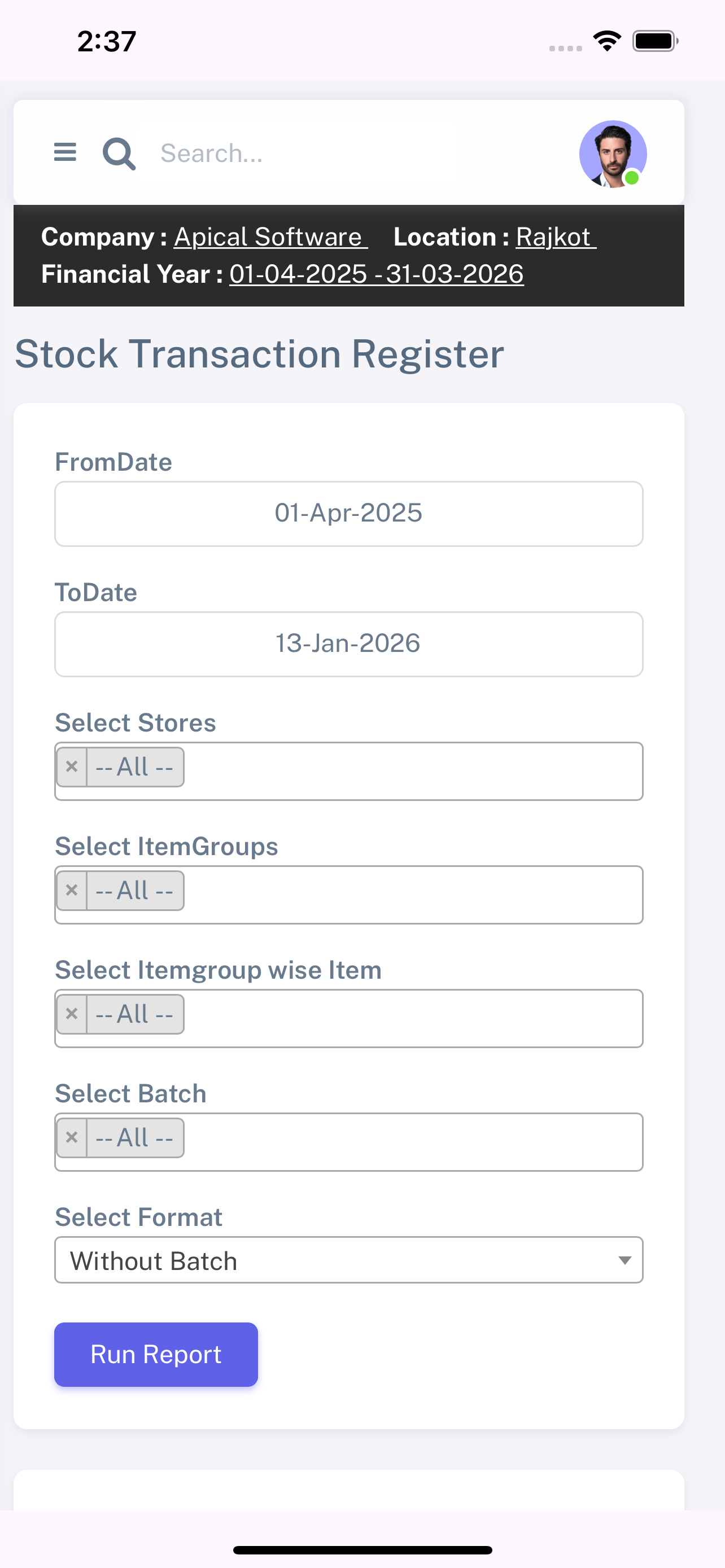 ApicalERP screenshot 4