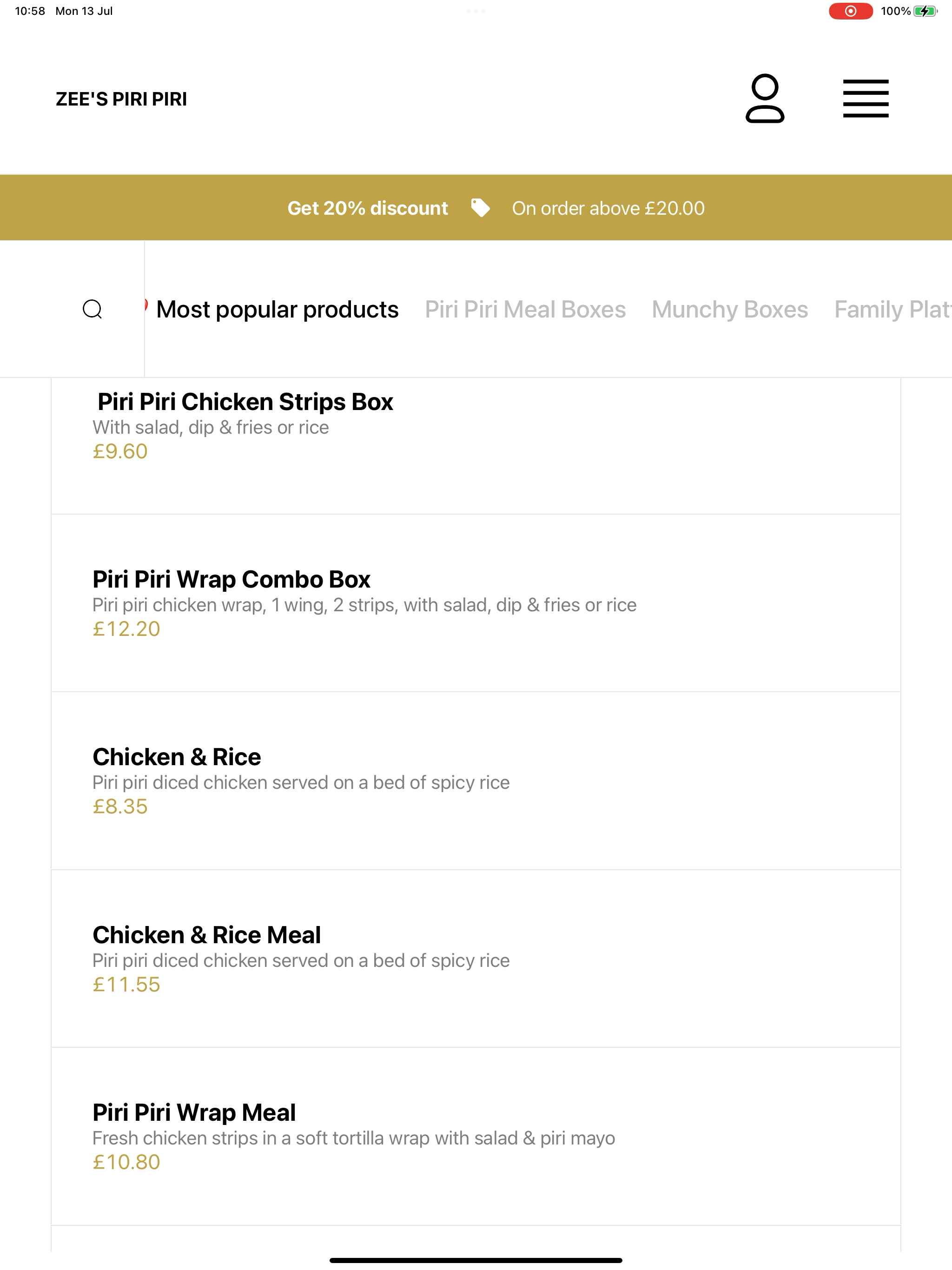 ZEE'S PIRI PIRI screenshot 13