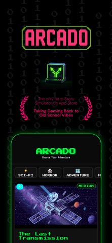 Arcado: Retro Story Simulator iPhone screenshot