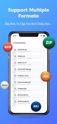 iZip Unzip Unrar Tool iPhone screenshot