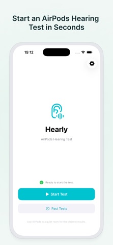 Hearly: AirPods Hearing Test iPhone screenshot