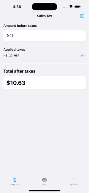 Canada Sales Tax Calculator screenshot 2
