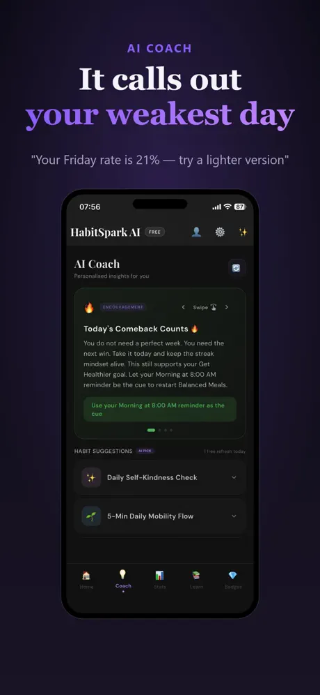 HabitSpark AI screenshot 2