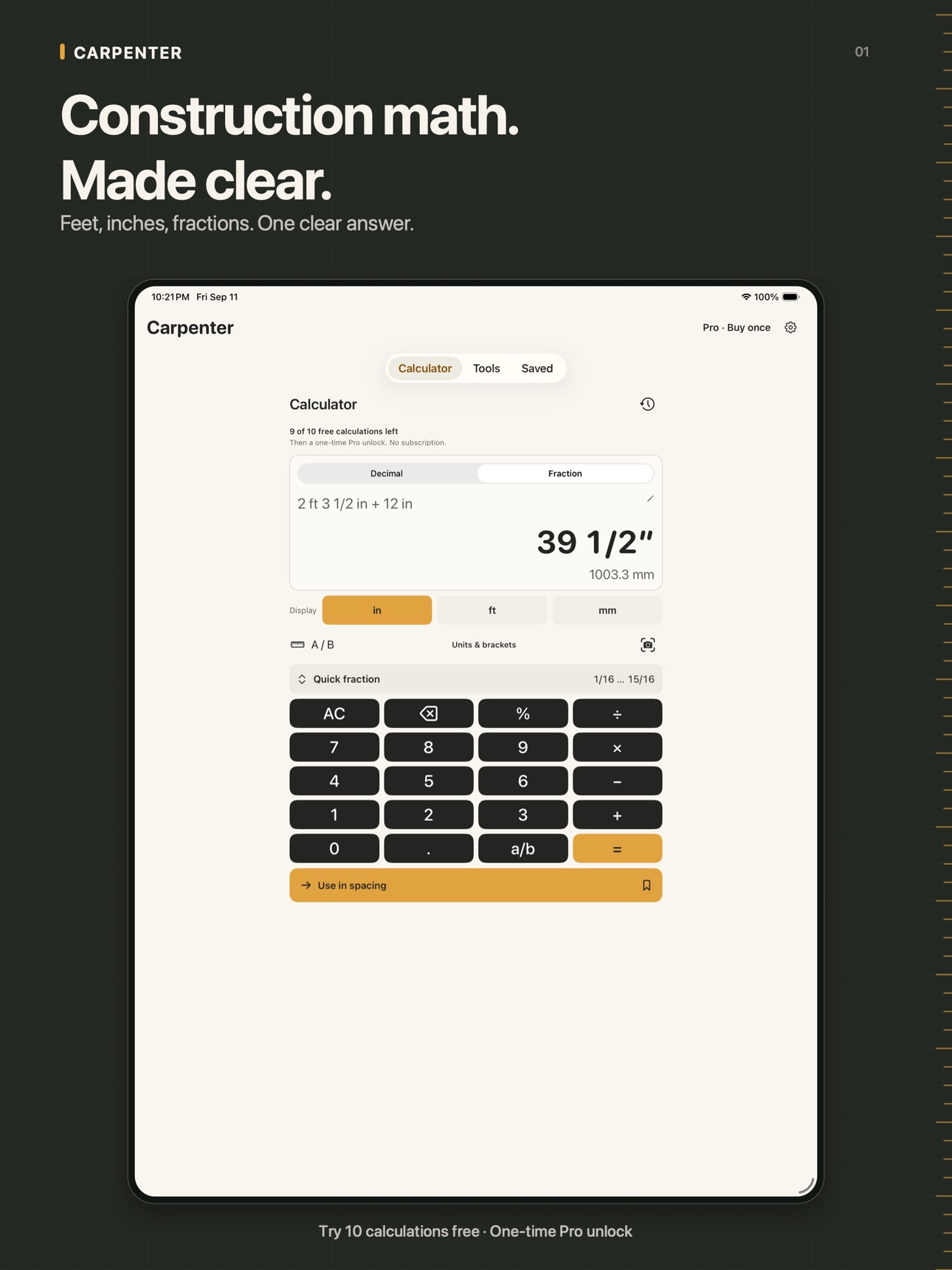 Screenshot 6 of Carpenter: Construction Calc