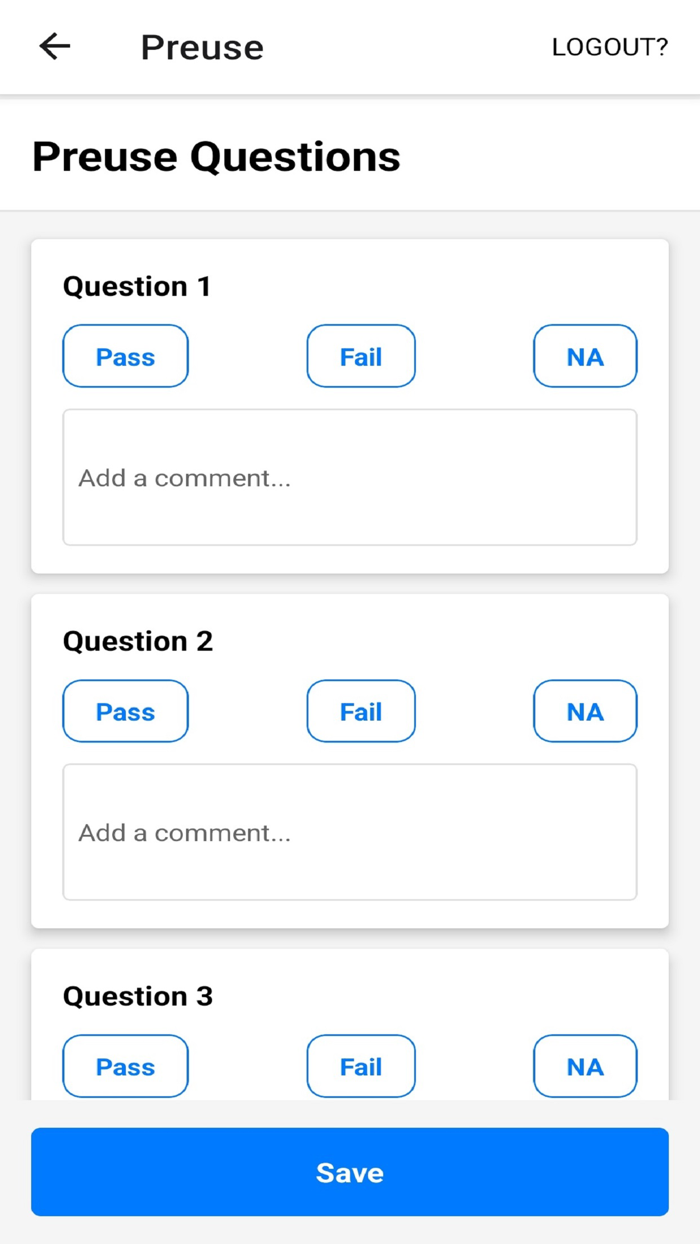 DSS Preuse Inspection