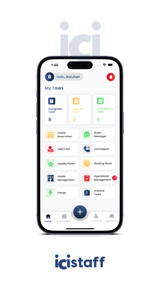 #1. icistaff OS (iOS) 由: B1 YONETIM SISTEMLERI YAZILIM VE DANISMANLIK Limited Sirketi