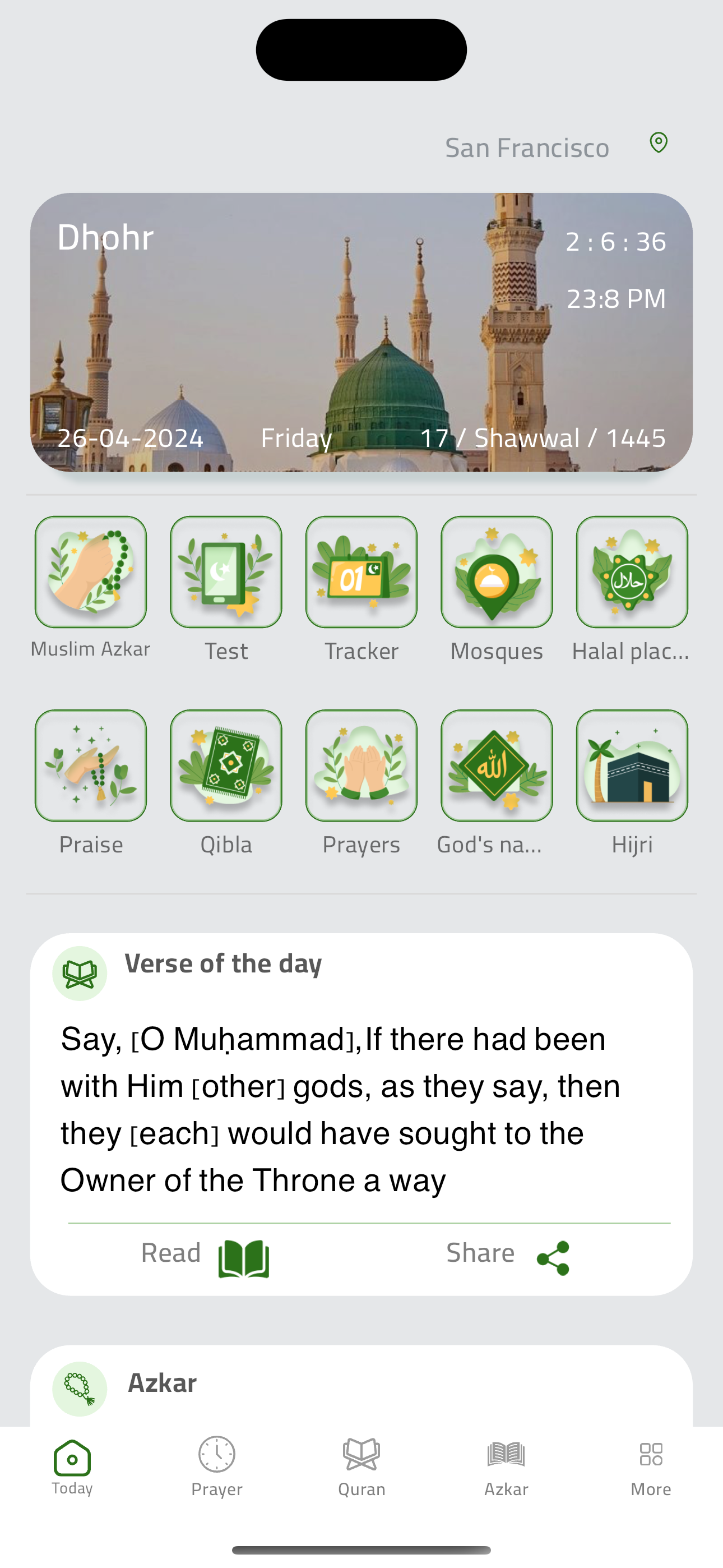 Muslim: Adhan Azkar Quran