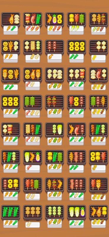 グリルソート - バーベキュー串焼き フーディーゲーム screenshot 2