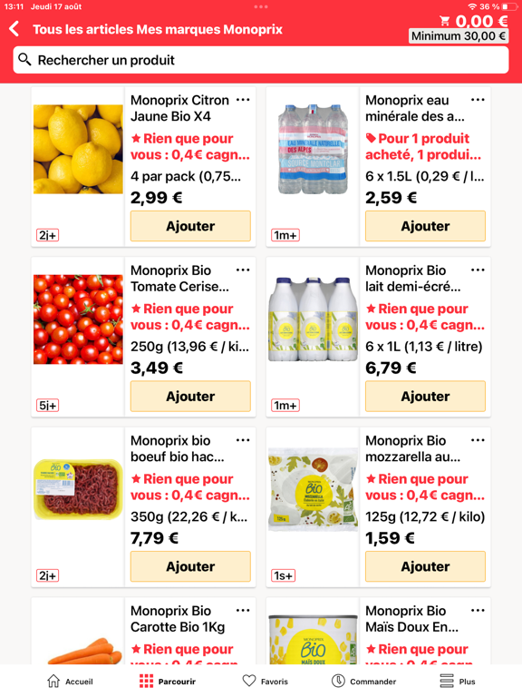 Screenshot #6 pour Monoprix.fr Courses