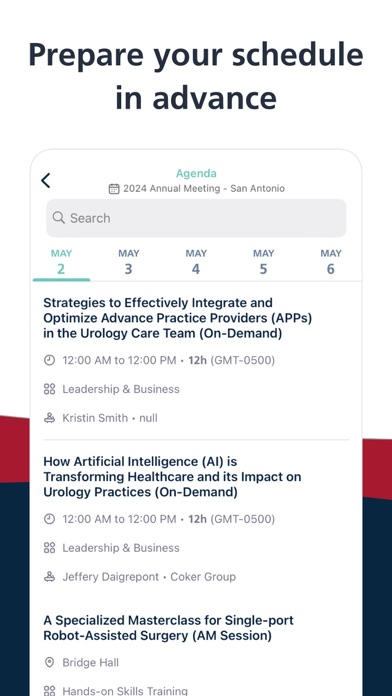AUA2025 Annual Meeting Screenshot