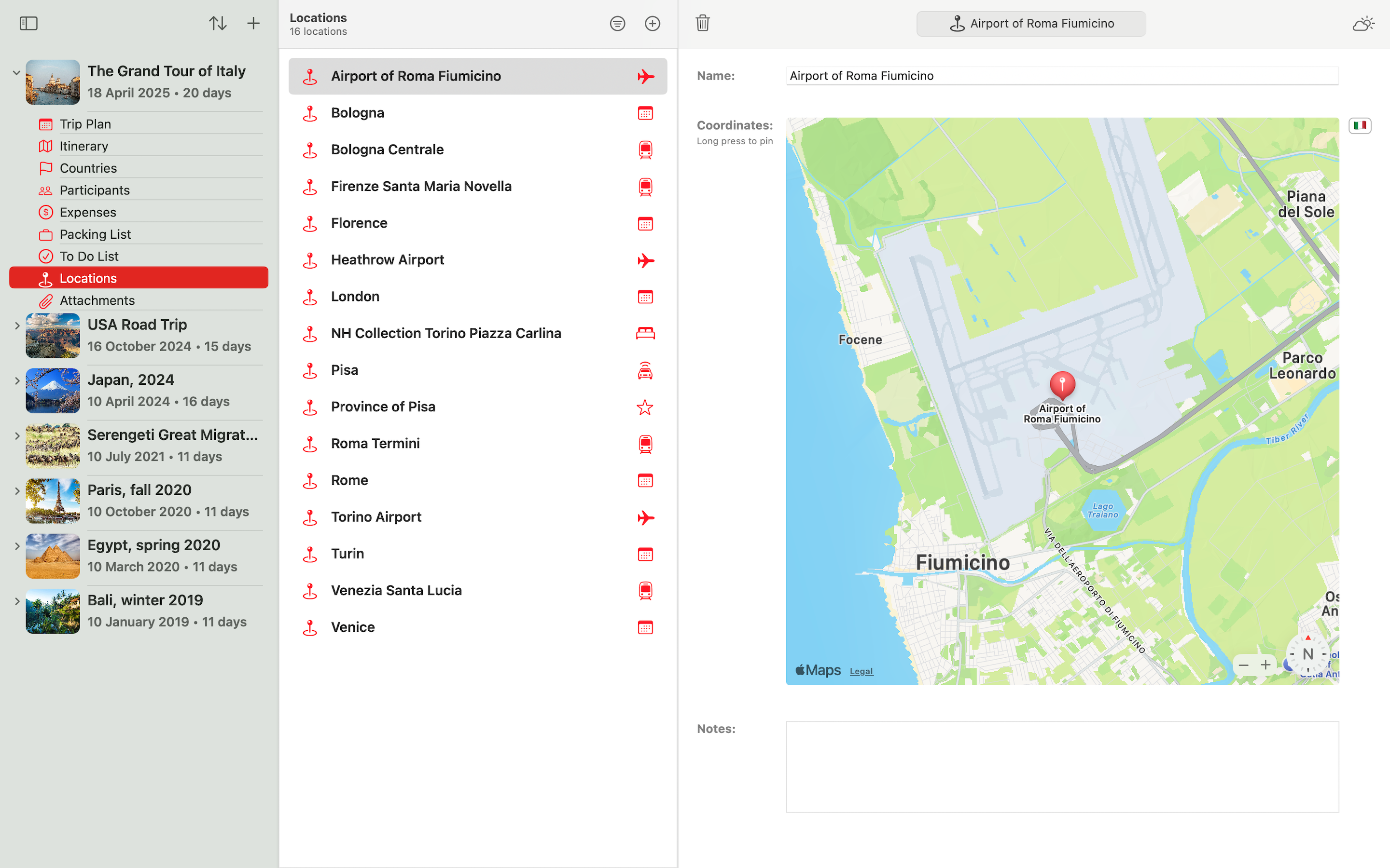 MyTravelsPlanner screenshot 23