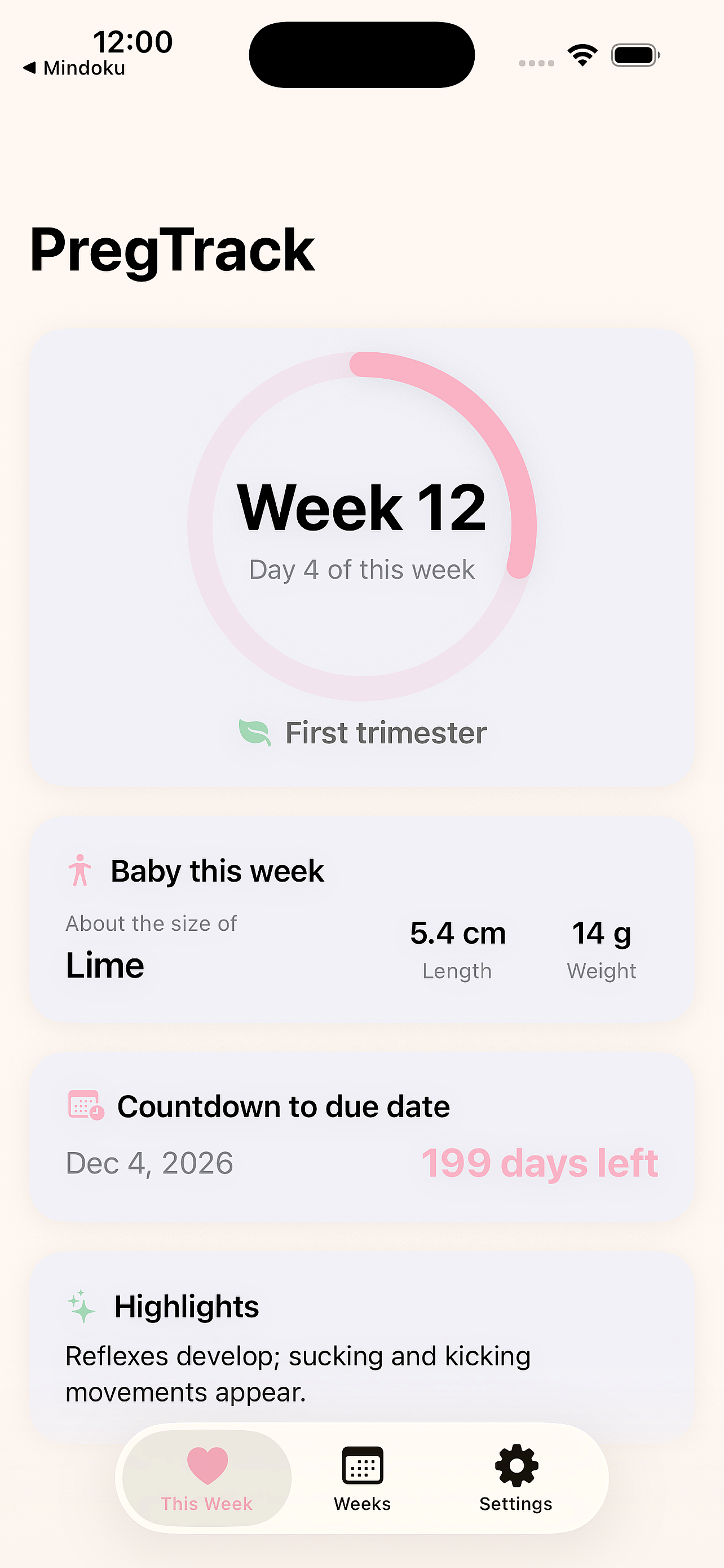 PregTrack screenshot 4