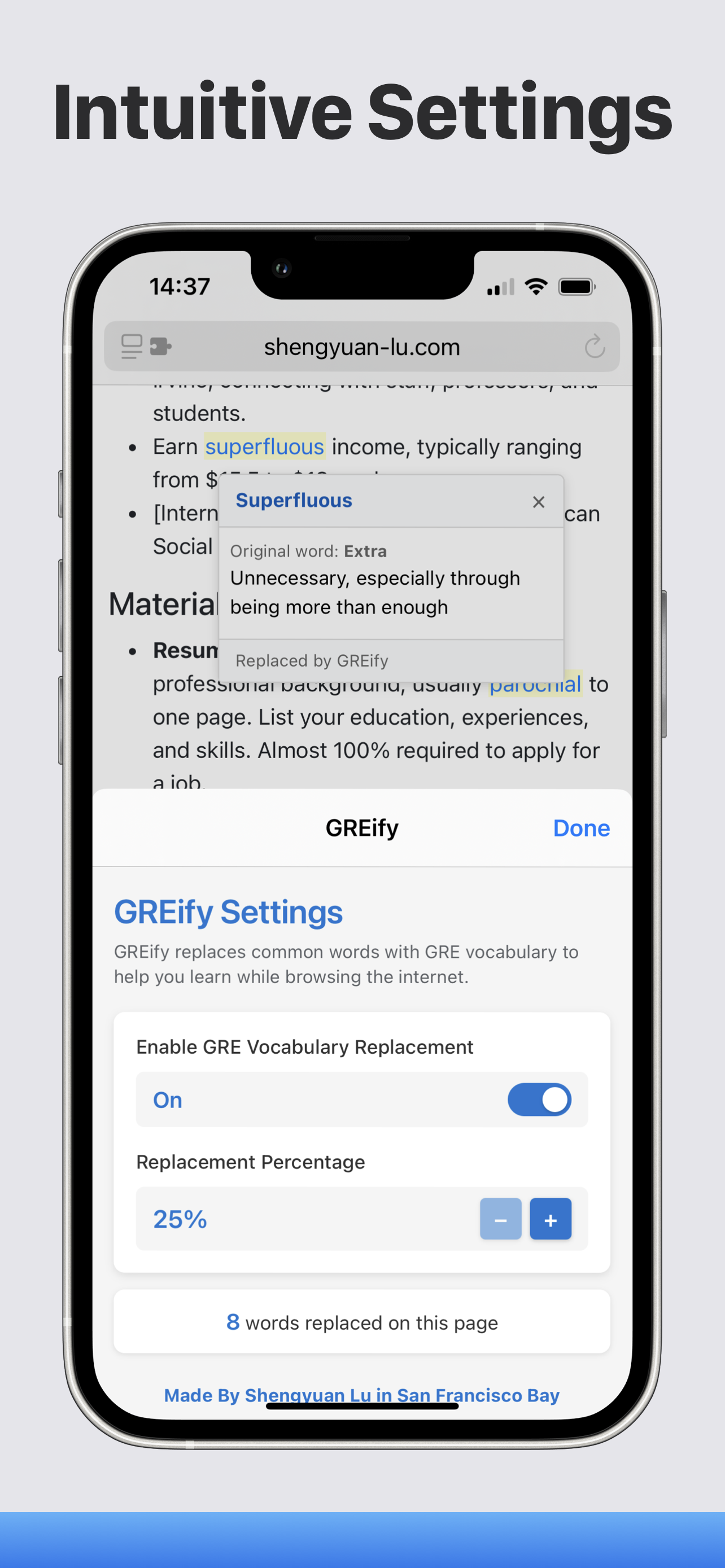 GREify: GRE Vocab Replacer