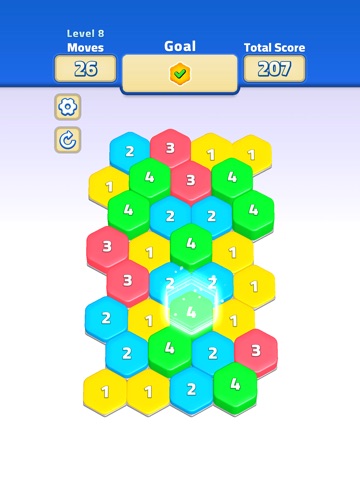 Hexa Stack Merge Puzzle