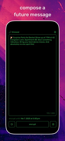 timeseal screenshot