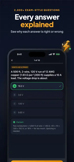 Electrician Exam 2026: Prep screenshot 2